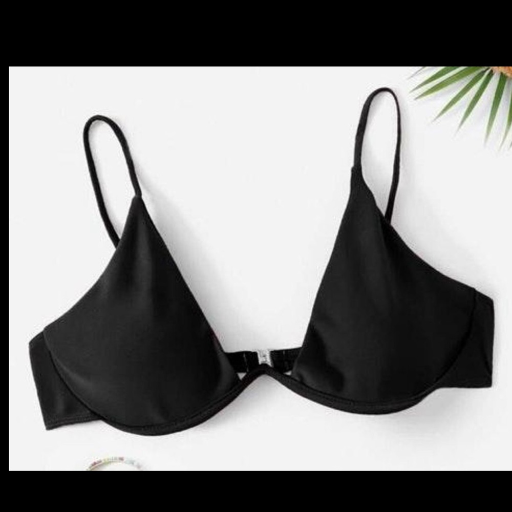 black bikini top